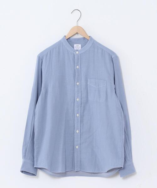coen(コーエン)の「ダブルガーゼバンドカラーシャツ(シャツ/ブラウス・メンズ・ホワイト/ライトブルー・LARGE/MEDIUM/SMALL/X-LARGE)」の14枚目の写真