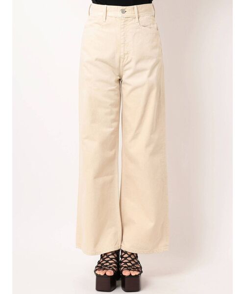 EMODA（エモダ）の「ベルトフリンジハイウエストワイドジーンズ（デニムパンツ・レディース・ブラック/ベージュ/ブルー・SMALL/MEDIUM）」の8枚目の写真