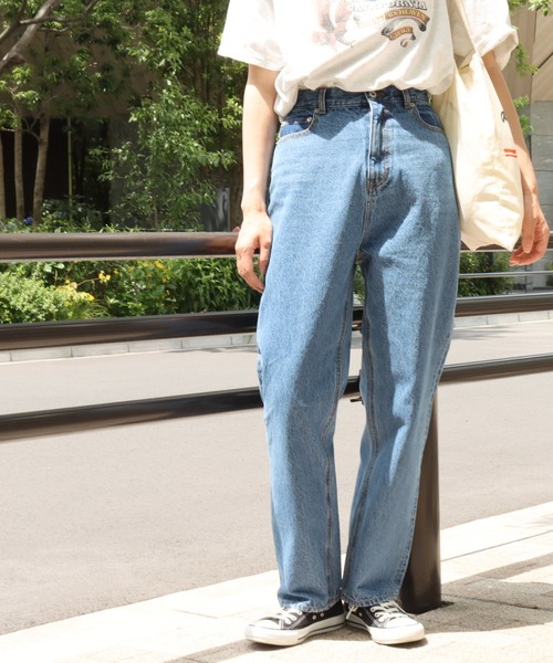 セール】ハイウエストストレートデニム(デニムパンツ)|Factor セール】ハイウエストストレートデニム(デニムパンツ)|Factor
