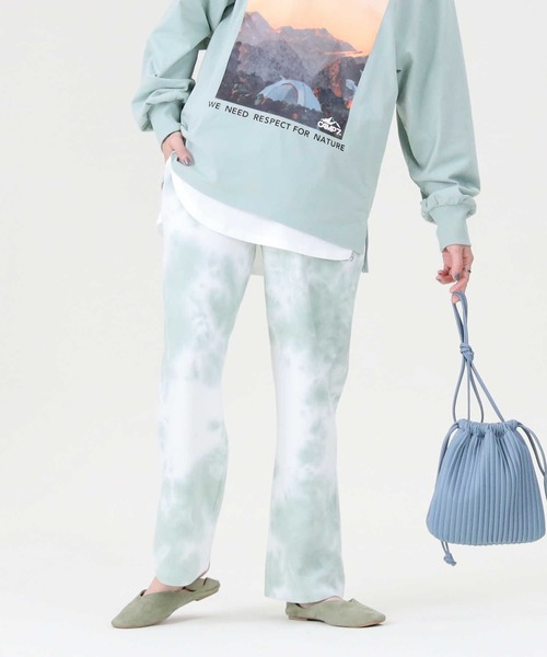 CAMP7（キャンプセブン）の「【CAMP7】タイダイ柄ワイドパンツ（その他パンツ・レディース・グレー/グリーン/ベージュ・L/M）」の22枚目の写真