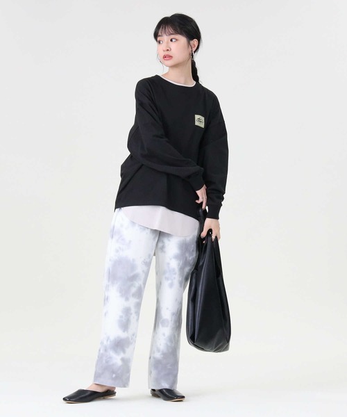 CAMP7（キャンプセブン）の「【CAMP7】タイダイ柄ワイドパンツ（その他パンツ・レディース・グレー/グリーン/ベージュ・L/M）」の6枚目の写真