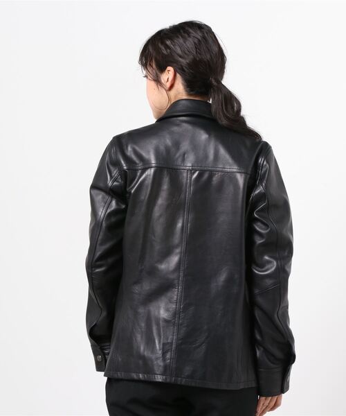 VANQUISH（ヴァンキッシュ）の「TIGHT FIT Lamb Leather TRACKER RIDERS JACKET ＊（ライダースジャケット・メンズ・ブラック・S/M/L）」の11枚目の写真