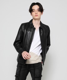TIGHT FIT Lamb Leather TRACKER RIDERS JACKET ＊