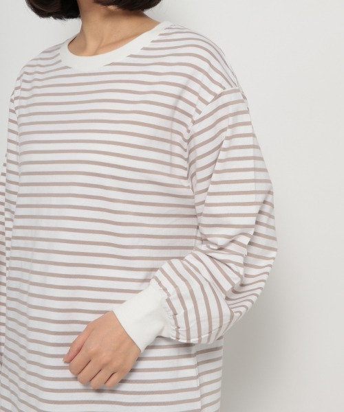 GLOBAL WORK(グローバルワーク)の「オーガニックソデフワT長袖/930734(Tシャツ/カットソー・レディース・その他/グレー系その他/ブラック/ダークブラウン/アイボリー/ホワイト・LARGE/MEDIUM)」の20枚目の写真