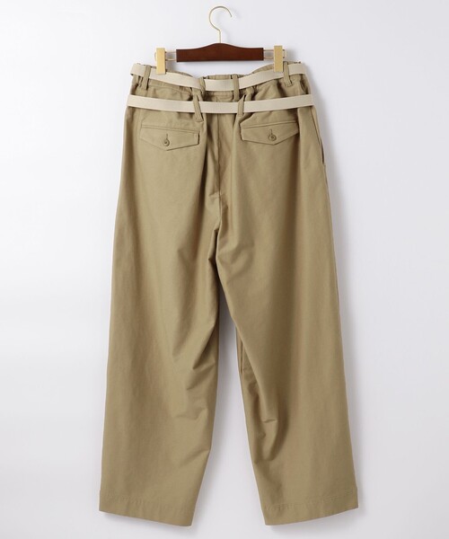 J.PRESS YORK STREET（ジェイプレスヨークストリート）の「【UNISEX】ワンダーシェイプ チノラップ パンツ（その他パンツ・メンズ・黄土色系/ネイビー系・SMALL/LARGE）」の3枚目の写真