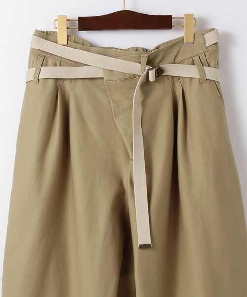 J.PRESS YORK STREET（ジェイプレスヨークストリート）の「【UNISEX】ワンダーシェイプ チノラップ パンツ（その他パンツ・メンズ・黄土色系/ネイビー系・SMALL/LARGE）」の4枚目の写真