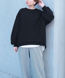 179/WG | レイヤード風オーバーサイズチュニック(その他トップス)