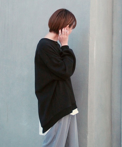 179/WG（イチナナキュウダブルジー）の「レイヤード風オーバーサイズチュニック（その他トップス・レディース・その他1/その他2/その他3・FREE）」の15枚目の写真