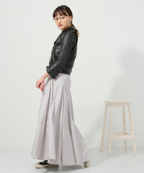 M nort（エムノート）の「【わたなべ麻衣プロデュース】コットン100％！フレアスカート（スカート・レディース・ライトグレー・FREE）」の6枚目の写真