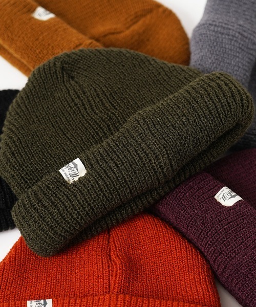 Mighty Shine（マイティシャイン）の「mko9613-Roll Watch Cap キャップ（ニットキャップ/ビーニー・メンズ・オレンジ/ブラック/オリーブ/ワイン/キャメル/チャコールグレー・FREE）」の7枚目の写真