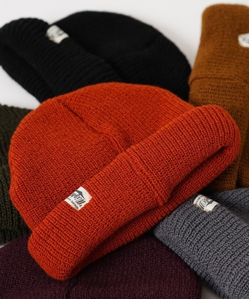 Mighty Shine（マイティシャイン）の「mko9613-Roll Watch Cap キャップ（ニットキャップ/ビーニー・メンズ・オレンジ/ブラック/オリーブ/ワイン/キャメル/チャコールグレー・FREE）」の18枚目の写真