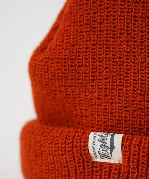 Mighty Shine（マイティシャイン）の「mko9613-Roll Watch Cap キャップ（ニットキャップ/ビーニー・メンズ・オレンジ/ブラック/オリーブ/ワイン/キャメル/チャコールグレー・FREE）」の15枚目の写真