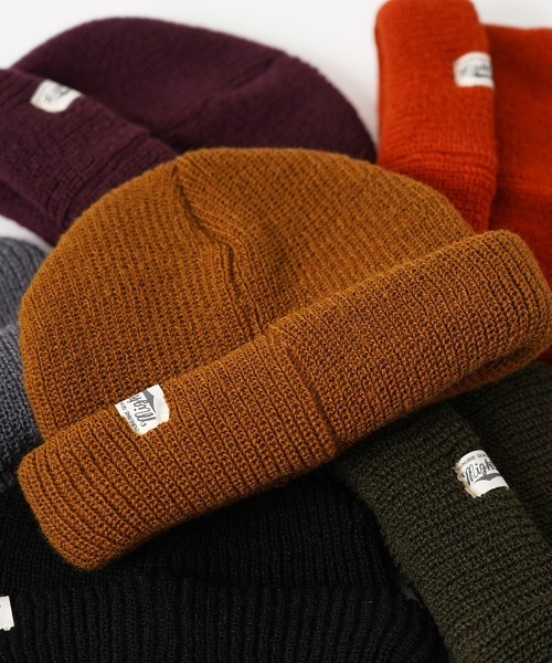 Mighty Shine（マイティシャイン）の「mko9613-Roll Watch Cap キャップ（ニットキャップ/ビーニー・メンズ・オレンジ/ブラック/オリーブ/ワイン/キャメル/チャコールグレー・FREE）」の17枚目の写真
