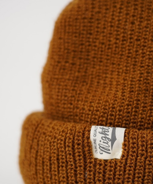 Mighty Shine（マイティシャイン）の「mko9613-Roll Watch Cap キャップ（ニットキャップ/ビーニー・メンズ・オレンジ/ブラック/オリーブ/ワイン/キャメル/チャコールグレー・FREE）」の12枚目の写真