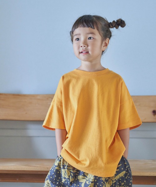 LOWRYS FARM（ローリーズファーム）の「ＵＳＡチュニックＴＳＳ　936181（Tシャツ/カットソー・キッズ・グリーン/チャコールグレー/アイボリー/オレンジ/ブルー/イエロー/パープル/ピンク/ブラック/カーキ/イエロー系その他/ブラウン/オレンジ系その他/ダークブラウン/ライム・110cm/130cm/140cm/120cm/150cm）」の15枚目の写真