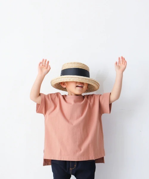 LOWRYS FARM（ローリーズファーム）の「ＵＳＡチュニックＴＳＳ　936181（Tシャツ/カットソー・キッズ・グリーン/チャコールグレー/アイボリー/オレンジ/ブルー/イエロー/パープル/ピンク/ブラック/カーキ/イエロー系その他/ブラウン/オレンジ系その他/ダークブラウン/ライム・110cm/130cm/140cm/120cm/150cm）」の14枚目の写真