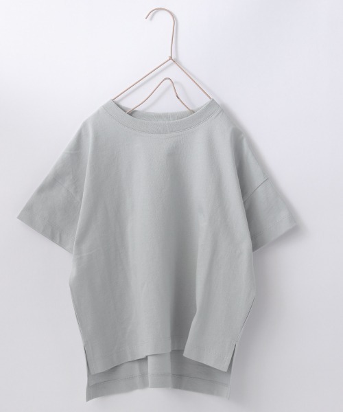 LOWRYS FARM（ローリーズファーム）の「ＵＳＡチュニックＴＳＳ　936181（Tシャツ/カットソー・キッズ・グリーン/チャコールグレー/アイボリー/オレンジ/ブルー/イエロー/パープル/ピンク/ブラック/カーキ/イエロー系その他/ブラウン/オレンジ系その他/ダークブラウン/ライム・110cm/130cm/140cm/120cm/150cm）」の9枚目の写真