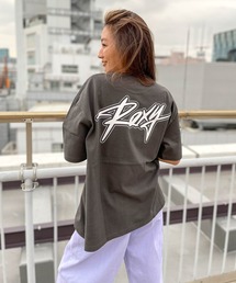 【ZOZO限定アイテム】BACK LOGO TEE/ロキシーバックプリント半袖ロゴサイドスリットTシャツ