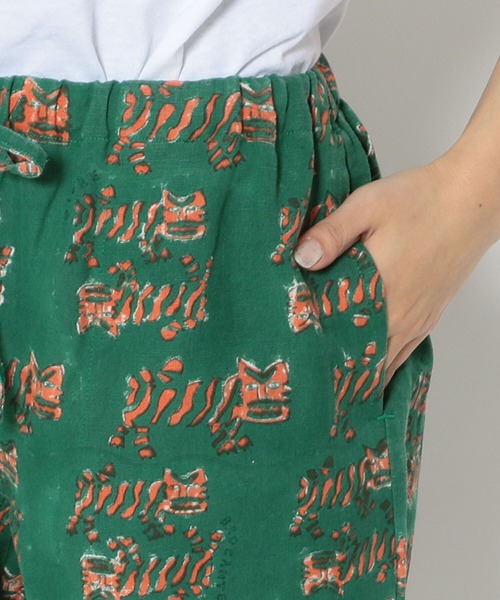 TIGRE BROCANTE（ティグルブロカンテ）の「TIGRE BROCANTE/ティグルブロカンテ　ティグルブロックプリントタゴサクパンツ（その他パンツ・レディース・グリーン・SMALL）」の6枚目の写真