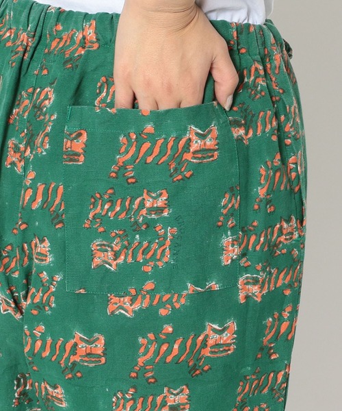 TIGRE BROCANTE（ティグルブロカンテ）の「TIGRE BROCANTE/ティグルブロカンテ　ティグルブロックプリントタゴサクパンツ（その他パンツ・レディース・グリーン・SMALL）」の7枚目の写真