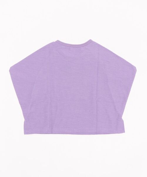 Will Mery(ウイルメリィ)の「ゆったりドルマンTシャツ(Tシャツ/カットソー・キッズ・パープル/ベージュ・120/130/90/95/100/110/80)」の6枚目の写真