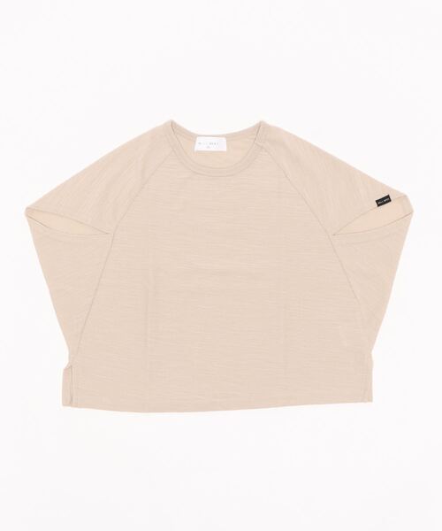 Will Mery(ウイルメリィ)の「ゆったりドルマンTシャツ(Tシャツ/カットソー・キッズ・パープル/ベージュ・120/130/90/95/100/110/80)」の3枚目の写真