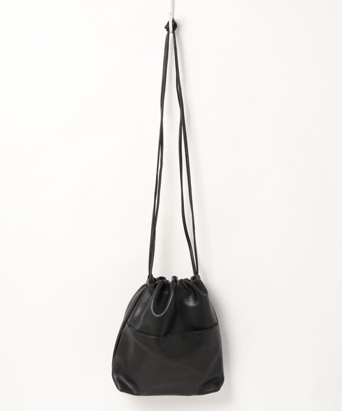 LAC-VERT（ラック・ヴェール）の「【LAC VERT/ラック・ヴェール】巾着スモールバッグ（ショルダーバッグ・レディース・ベージュ/カーキ/ブラック・FREE）」の9枚目の写真