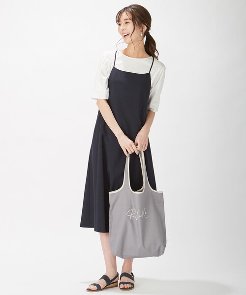 J.PRESS(ジェイプレス)の「【洗える】キャミワンピース+カットソー ツインセット(セットアップ・レディース・ブラック系/ブラウン系/ネイビー系・T13/T15)」の7枚目の写真