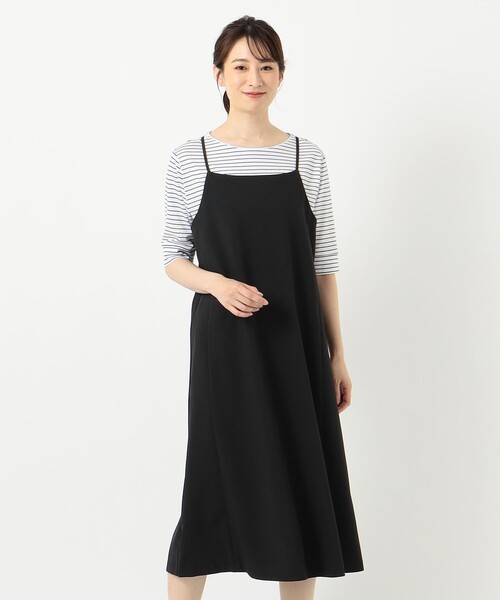 J.PRESS(ジェイプレス)の「【洗える】キャミワンピース+カットソー ツインセット(セットアップ・レディース・ブラック系/ブラウン系/ネイビー系・T13/T15)」の11枚目の写真