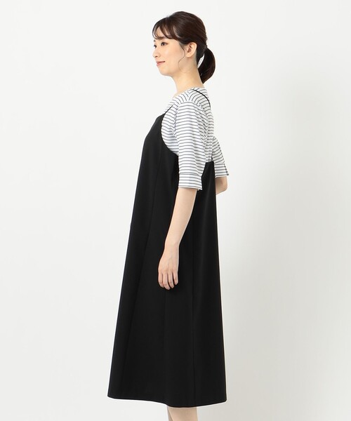 J.PRESS(ジェイプレス)の「【洗える】キャミワンピース+カットソー ツインセット(セットアップ・レディース・ブラック系/ブラウン系/ネイビー系・T13/T15)」の12枚目の写真