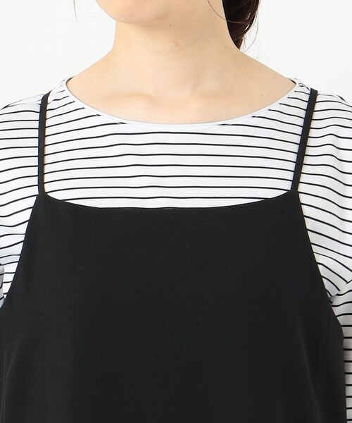 J.PRESS(ジェイプレス)の「【洗える】キャミワンピース+カットソー ツインセット(セットアップ・レディース・ブラック系/ブラウン系/ネイビー系・T13/T15)」の14枚目の写真