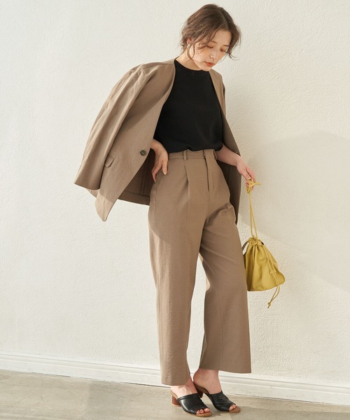 ROPE' PICNIC(ロペピクニック)の「【接触冷感・UVカット】ゼロスリーブニットプルオーバー(ニット/セーター・レディース・ブルー系その他4/オレンジ系その他/クリーム/ブラック/オフホワイト/ベージュ/ピンク・38)」の8枚目の写真