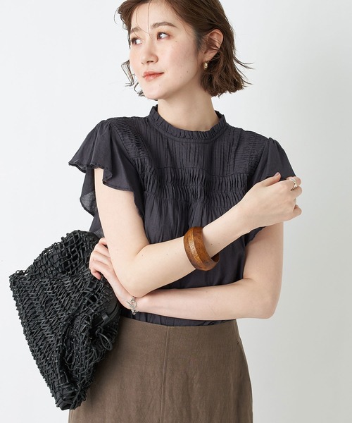 RIVE DROITE（リヴドロワ）の「【神山まりあさん着用アイテム】ソリッドウッドバングル（バングル/リストバンド・レディース・ブラウン・FREE）」の2枚目の写真