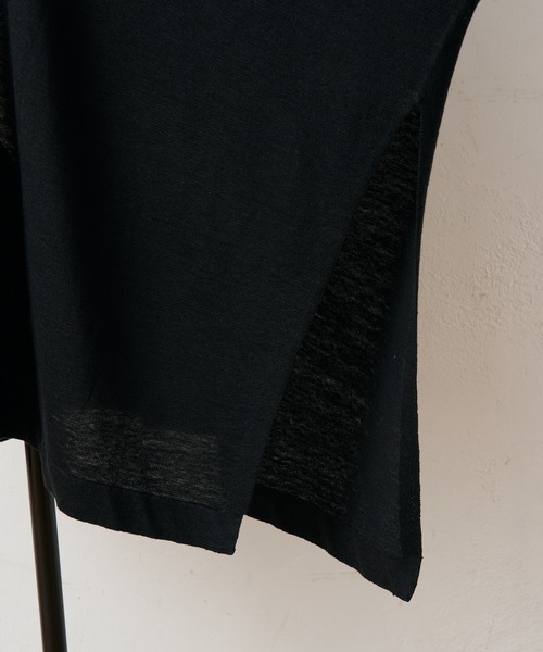 BEARDSLEY（ビアズリー）の「リネンヒラヒラハオリ（カーディガン/ボレロ・レディース・ブラック/サンドベージュ・FREE）」の8枚目の写真