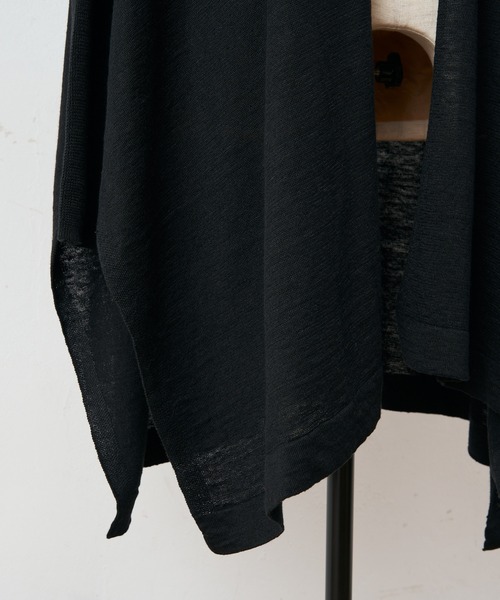 BEARDSLEY（ビアズリー）の「リネンヒラヒラハオリ（カーディガン/ボレロ・レディース・ブラック/サンドベージュ・FREE）」の10枚目の写真
