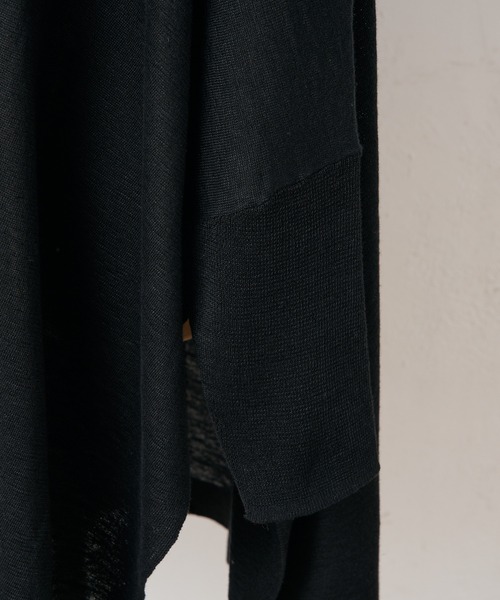 BEARDSLEY（ビアズリー）の「リネンヒラヒラハオリ（カーディガン/ボレロ・レディース・ブラック/サンドベージュ・FREE）」の11枚目の写真