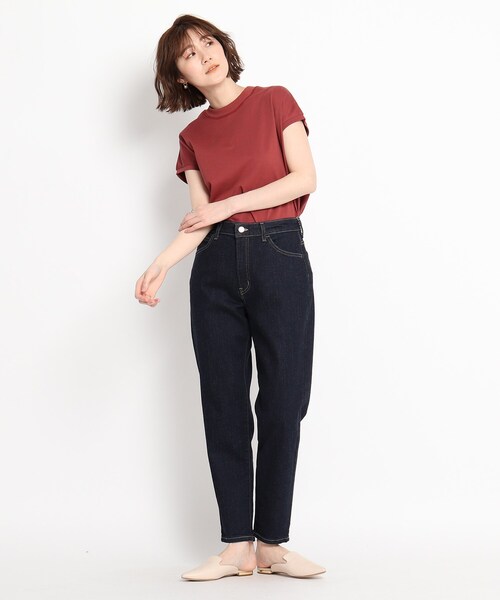 THE SHOP TK (ザ ショップ ティーケー )の「◆【EDWIN別注】スリムデニムパンツ(デニムパンツ・レディース・ネイビー/ホワイト系/ブルー・11/12/13)」の5枚目の写真