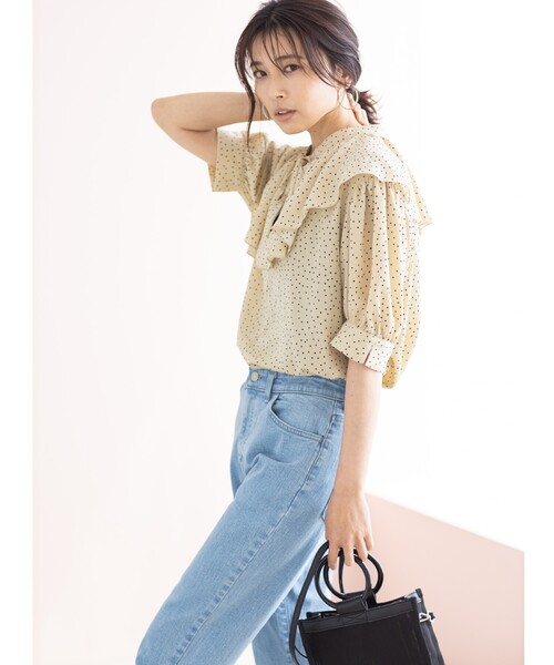 THE SHOP TK (ザ ショップ ティーケー )の「◆【EDWIN別注】スリムデニムパンツ(デニムパンツ・レディース・ネイビー/ホワイト系/ブルー・11/12/13)」の16枚目の写真