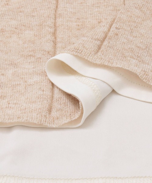 KBF+（ケービーエフプラス）の「KBF+　ニットキャミワンピース（ワンピース・レディース・ベージュ/グレー・ONE）」の13枚目の写真