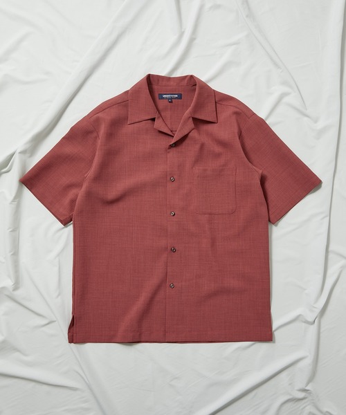 UNION STATION（ユニオンステーション）の「オープンカラー半袖シャツ【AIR LIGHT -Flux version-】（シャツ/ブラウス・メンズ・ネイビー/ライトベージュ/レッド/グレー系その他/ライトブルー・M/L/LL）」の10枚目の写真