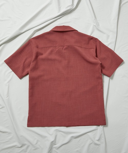 UNION STATION（ユニオンステーション）の「オープンカラー半袖シャツ【AIR LIGHT -Flux version-】（シャツ/ブラウス・メンズ・ネイビー/ライトベージュ/レッド/グレー系その他/ライトブルー・M/L/LL）」の16枚目の写真