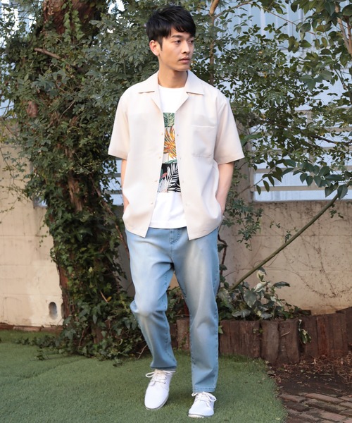 UNION STATION（ユニオンステーション）の「オープンカラー半袖シャツ【AIR LIGHT -Flux version-】（シャツ/ブラウス・メンズ・ネイビー/ライトベージュ/レッド/グレー系その他/ライトブルー・M/L/LL）」の20枚目の写真