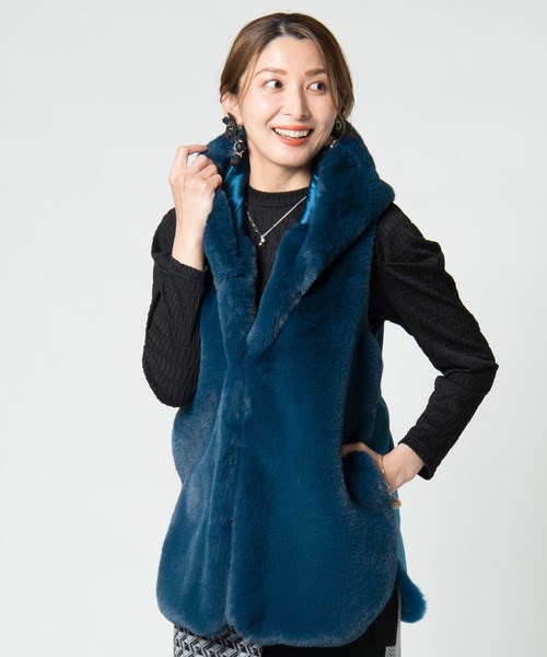 Radish fur vest / ラディッシュファーベスト