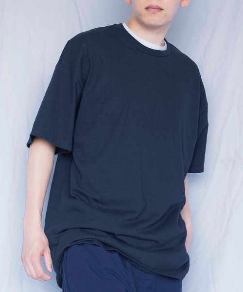 GILDAN（ギルダン）の「6.0オンス ウルトラコットン ヘビーウェイト ビッグTシャツ（Tシャツ/カットソー・メンズ・ネイビー/ホワイト/ブラック/ダークブラウン・XXX-LARGE/X-LARGE/XX-LARGE/LARGE/MEDIUM/SMALL）」の4枚目の写真