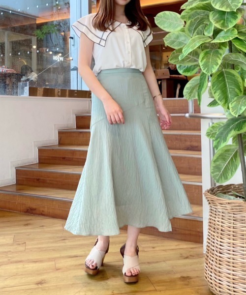 WILLSELECTION(ウィルセレクション)の「デシンBIGカラーブラウス(シャツ/ブラウス・レディース・オフホワイト/ブラック・MEDIUM)」の19枚目の写真