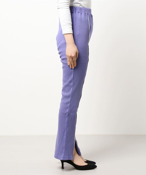 PBLIM（ページボーイリム）の「【PAGEBOYLIM】パイピングリブフレアパンツ（その他パンツ・レディース・ブラック/パープル・MEDIUM）」の16枚目の写真