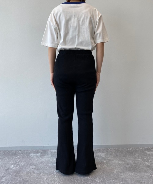 PBLIM（ページボーイリム）の「【PAGEBOYLIM】パイピングリブフレアパンツ（その他パンツ・レディース・ブラック/パープル・MEDIUM）」の21枚目の写真