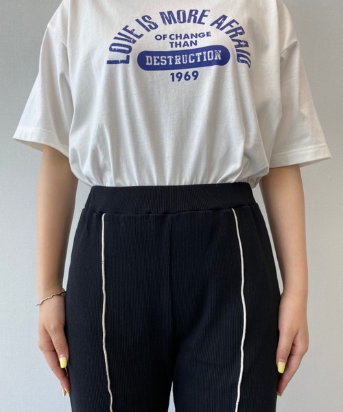 PBLIM（ページボーイリム）の「【PAGEBOYLIM】パイピングリブフレアパンツ（その他パンツ・レディース・ブラック/パープル・MEDIUM）」の15枚目の写真