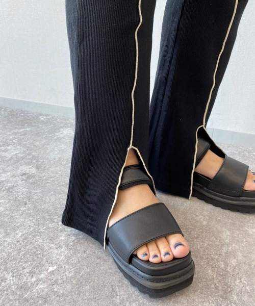 PBLIM（ページボーイリム）の「【PAGEBOYLIM】パイピングリブフレアパンツ（その他パンツ・レディース・ブラック/パープル・MEDIUM）」の18枚目の写真