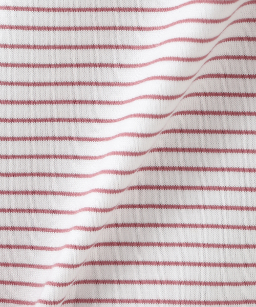 WISM(ウィズム)の「【WEWILL / ウィーウィル】WISM 別注 2.5XL BORDER TEE(Tシャツ/カットソー・メンズ・ホワイト/ブラック/ブルー/ピンク・MEDIUM/LARGE)」の18枚目の写真